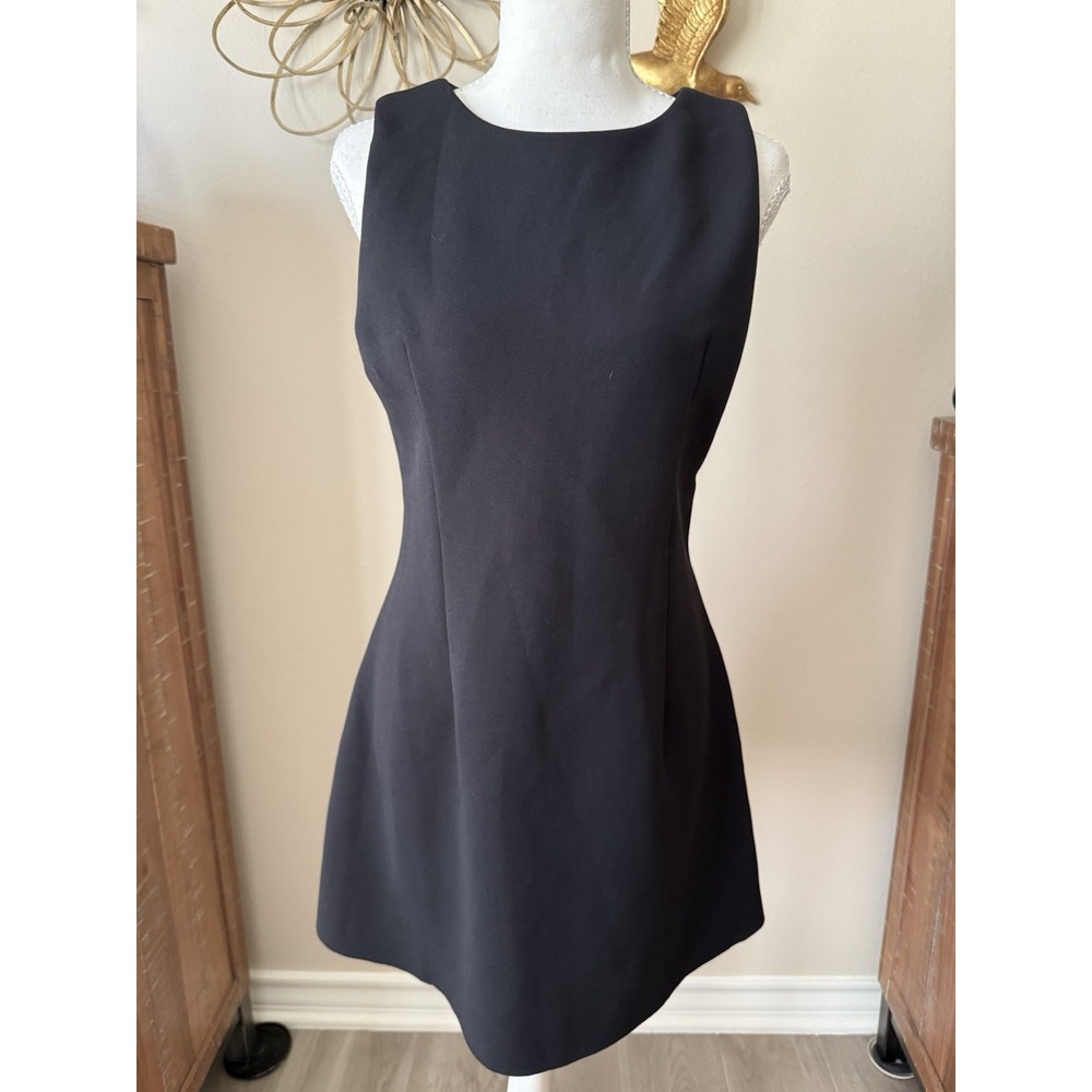 Princess Polly Black Mini Dress US 10 Sleeveless Fit Flare A Line Cocktail Party
